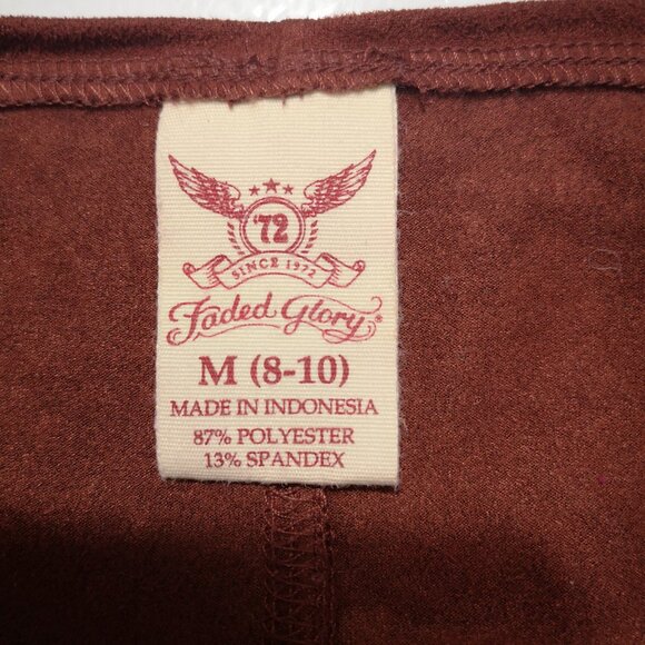 Faded Glory Ladies Size Medium (8-10) Rust Long Bell Sleeves Round Neck Blouse - Picture 3 of 10